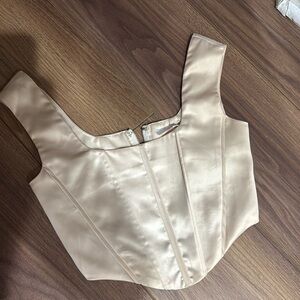 olivaceous corset top